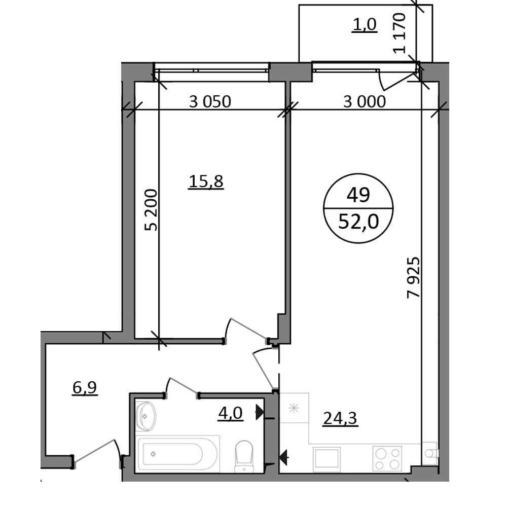 Простора 1 кімнатна квартира біля озера (Брюховичі) Брюховичи - изображение 2