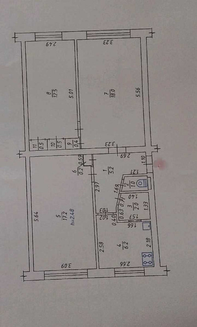 Дешева 3к квартира з великою площею! Полтава - изображение 1