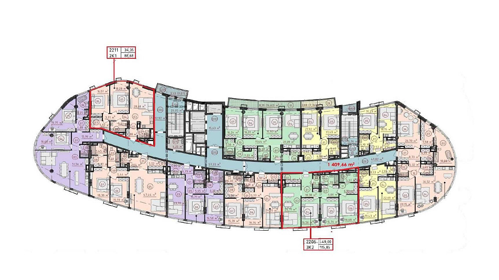2-х кімнатна квартира в ЖК Delrey (Делрей) Киев - изображение 6