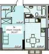 Компактная однушка в ЖК Атмосфера. Вид во двор! Одеса