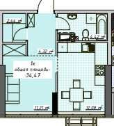 Компактная однушка в ЖК Атмосфера. Вид во двор! Одеса - зображення 6