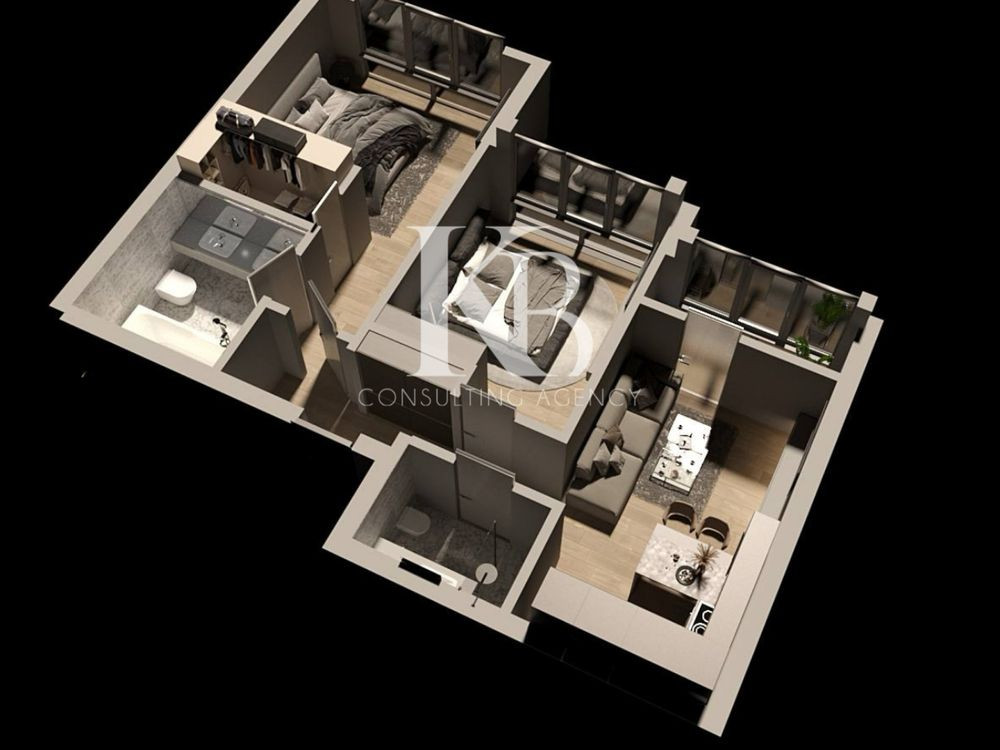 3-к квартира в ЖК К12/Женева/Маршал/Маяк Дніпро - зображення 2