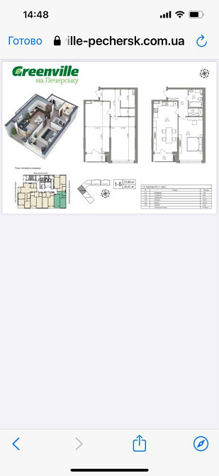 Однокімнатна квартира в комплексі «Грінвіль на Печерську» Киев - изображение 2