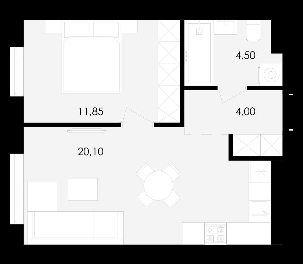 Avalon Holiday 1-км квартира від власника Сокольники - изображение 2