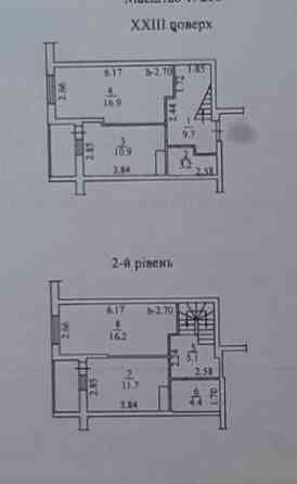 Супер цена 740$м2 3х-комнатная двухуревневая квартира ЖК Дмитриевский Одеса