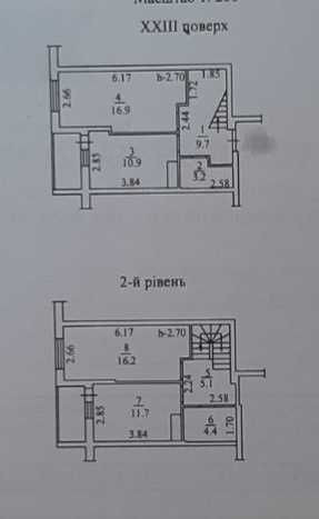 Супер цена 740$м2 3х-комнатная двухуревневая квартира ЖК Дмитриевский Одеса - зображення 2