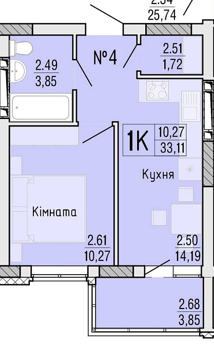 ЖК Акварель 4 1-я кв. ул.Профсаюзная / ул. Радостная. Лучшая цена! Одеса - зображення 4