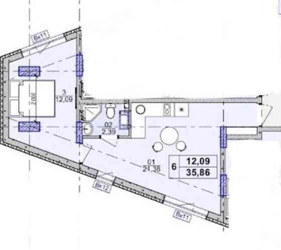 Акція! Стильна квартира з цікавим плануванням 36м2 (без комісії) Киев