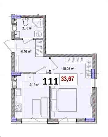 Продам однокімнатну квартиру Теремки 2, поруч ТРЦ Республіка Киев