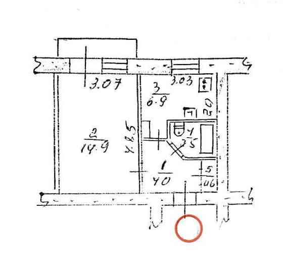 Продам 1 ком. квартиру ул. Чумаченко д. 22 Запорожье