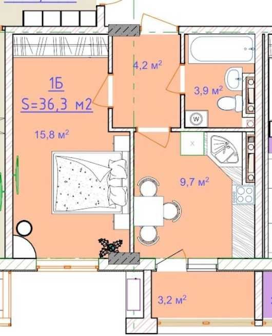 Лучшая цена ! Таировские сады. 36 м. Лиманка - зображення 1