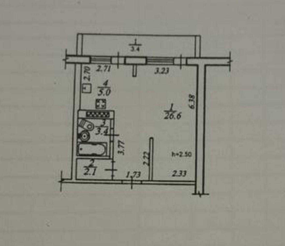 Продается 1.к. ж/м Тополь 2 дом 41 в р-не АТБ под ремонт Дніпро - зображення 7