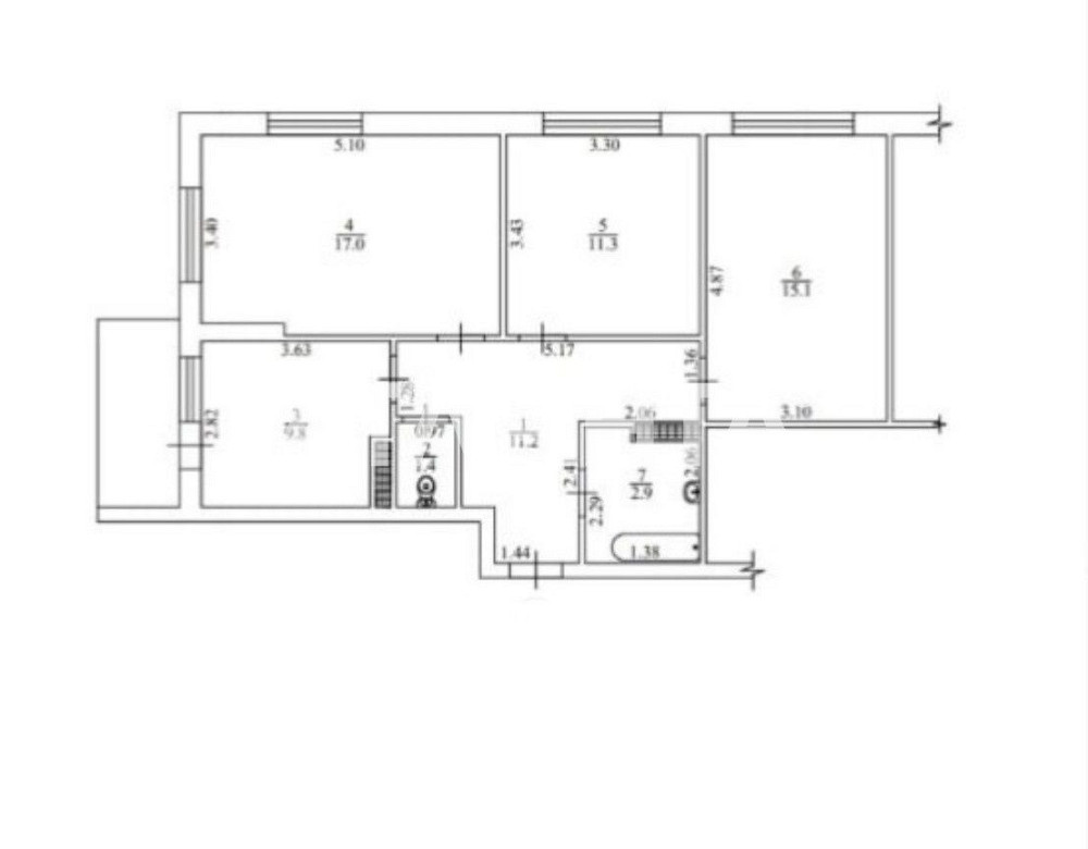 Выгодная 3х-комнатная квартира с ремонтом ЖК Одесские традиции.
 Квар Одеса - зображення 6