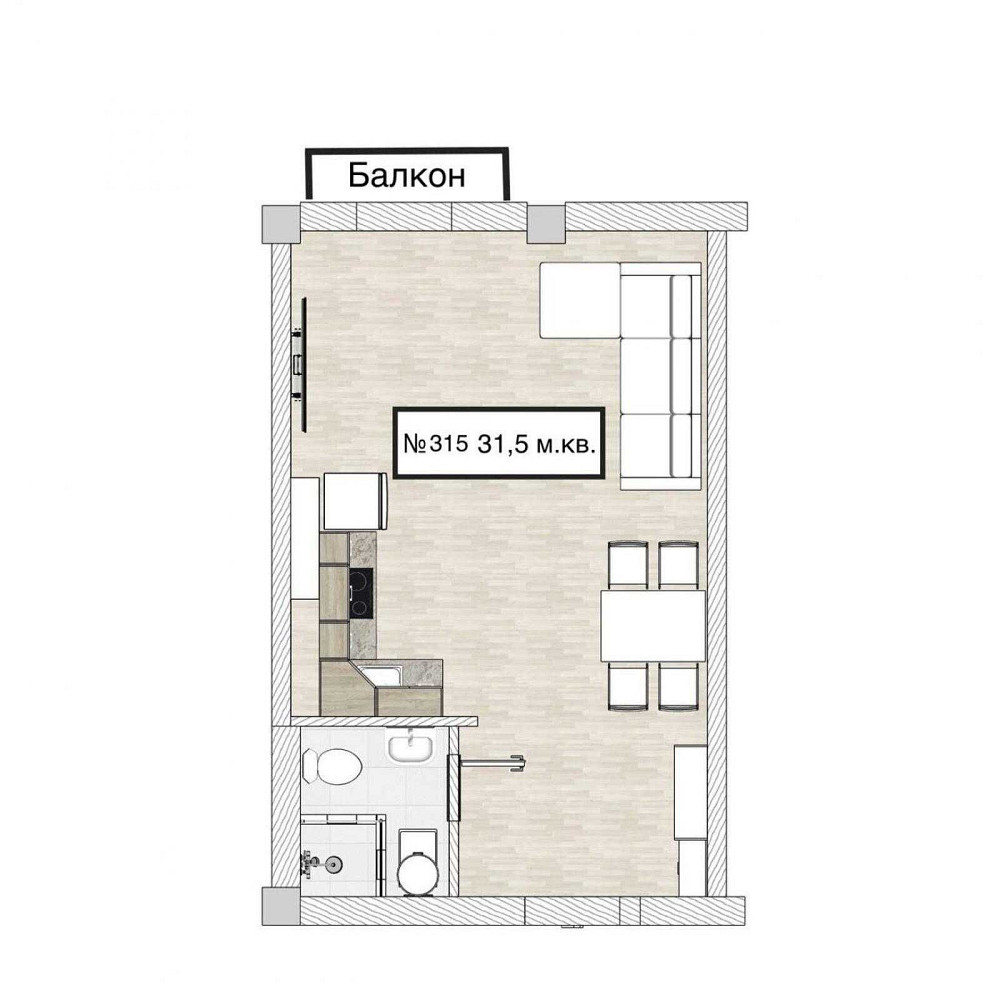 ‼️Центр‼️Е-Оселя‼️ Новый ремонт‼️ 850$ метр‼️ Никто не жил‼️ Балкон‼️ Одеса - зображення 4