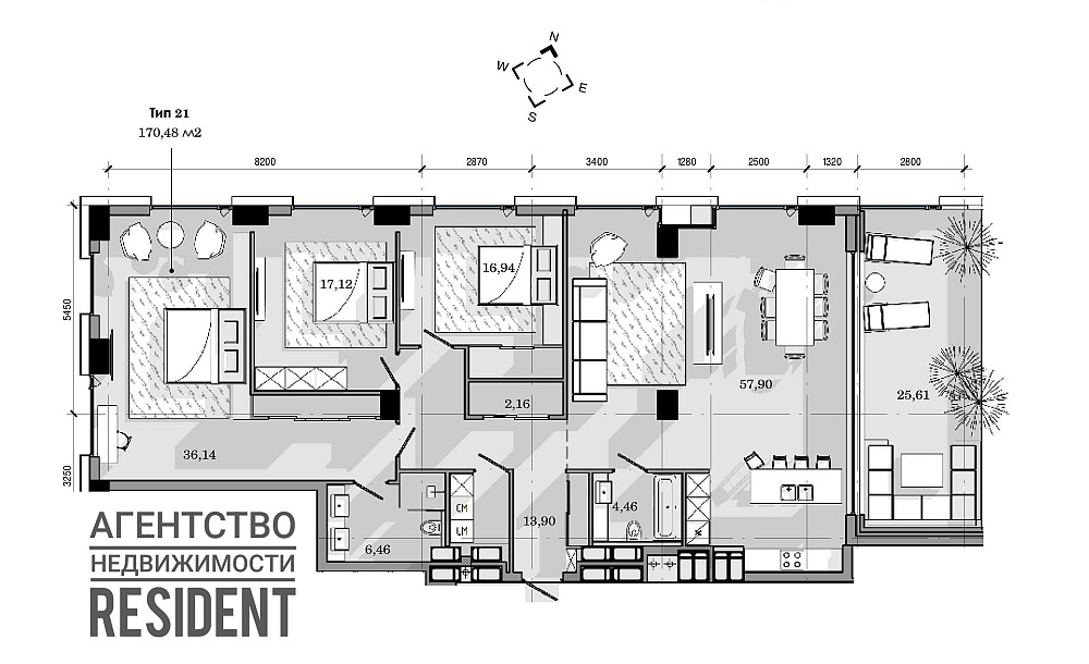 ЖК Маяк 170 м2. Башни Nebo Новодворянский Фестивальный Loft White К12 Дніпро - зображення 2