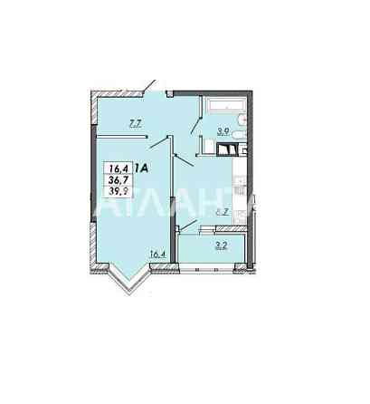 1-комнатная квартира без ремонта ЖК Реал Парк Хаджибейський р-н Одесса Одеса