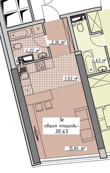 Продам студию в Аркадии, ЖК Атмосфера. Дом сдан. Одеса - зображення 1