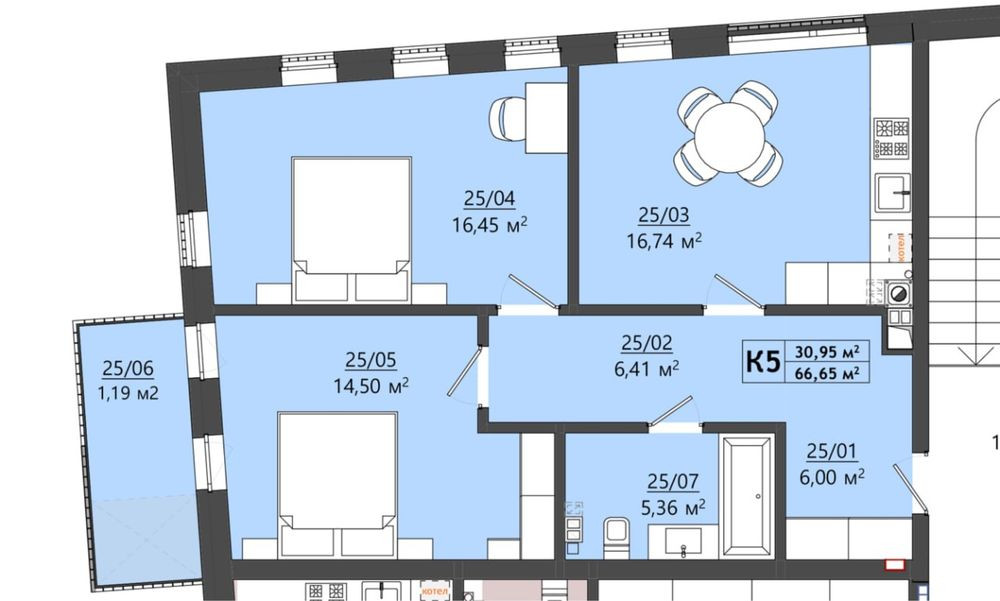 Продаж квартири 66.5 м2, вул.Меблярська 19 Львів - зображення 8