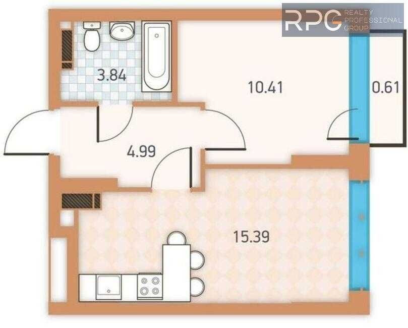 Продаж 1-к квартири в ЖК Twin House, 35 м², Деснянський, вул. Крайня Киев - изображение 2