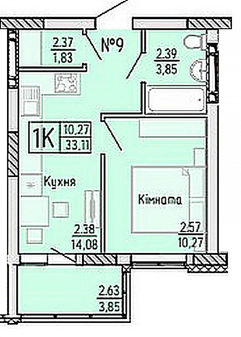 Однокімнатна квартина в ЖК Акварель - 4 Одеса - зображення 7