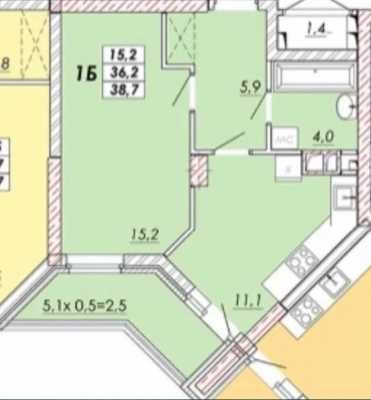 1но кімнатна в цегляному домі Реал Папорк Одеса - зображення 5