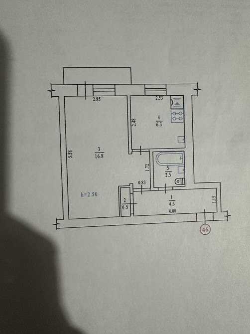 Однокімнатна квартира Полтава - изображение 8