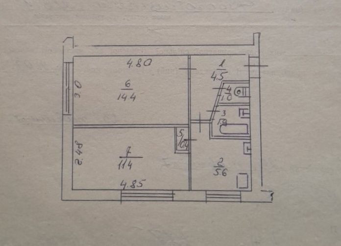 Продаж 2 кім. квартири 39.2 м2, вул. Грушевського, м. Дрогобич Дрогобич - зображення 1