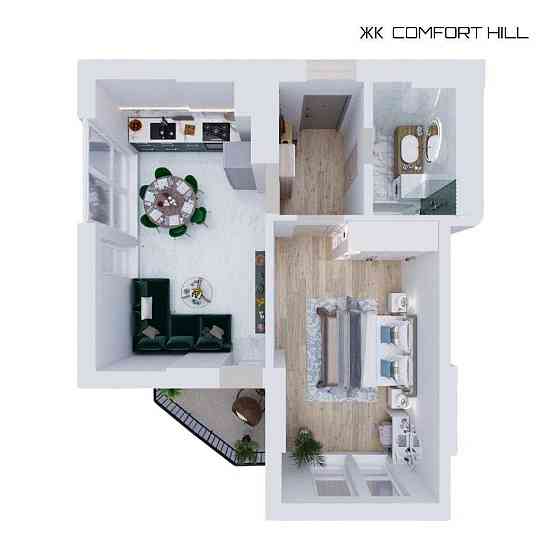 Продаж 1 кім квартири 48,8 м.кв, БЕЗ КОМІСІЇ, доступне Розтермінування Львів