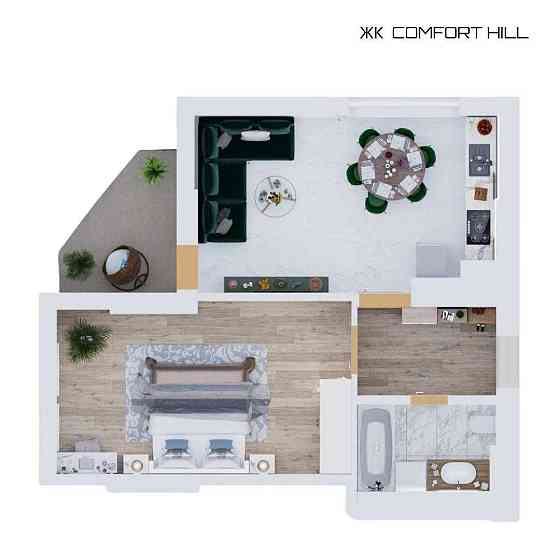 Продаж 1 кім квартири 48,8 м.кв, БЕЗ КОМІСІЇ, доступне Розтермінування Львів