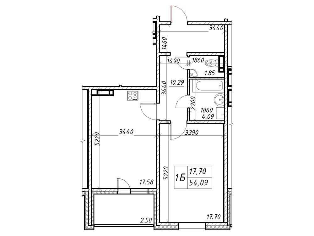 Продаж 1 кім кв. 54,09 ЖК Навігатор 2, будинок зданий, від власника Киев - изображение 2