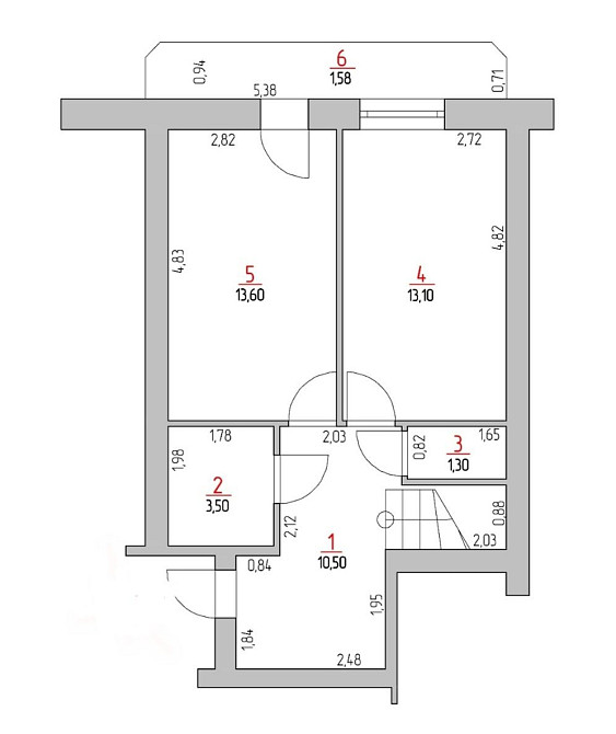 2кімнатна з ремонтом  в новобудові Ужгород - изображение 5