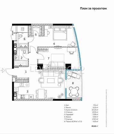 БЕЗ% продаж 2к квартири 84м Taryan Towers Таріян Павла Лумумби Трініті Киев