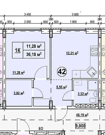Простора однокімнатна квартира Дарницький район Київ Киев