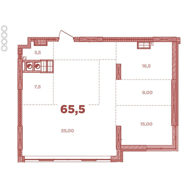 Двокімнатна квартира у Crystal Avenue.  Петропавлівська Борщагівка Петропавловская Борщаговка - изображение 8