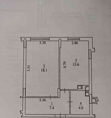 1к квартира з документами. Мінімальне оформлення. Буча