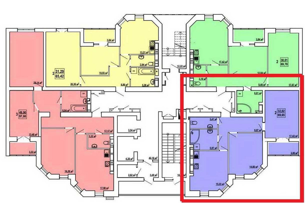 ХОРОШАЯ ЦЕНА! Продам 2 комн. квартиру 70м2 ЖК Сокольники, ЦЕНТР AB Харьков - изображение 1