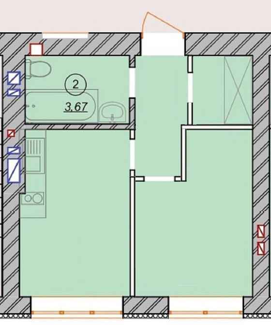 Без комісії! Єоселя!Однокімнатна квартира в зданому будинку! Ірпінь - зображення 1