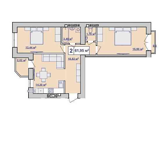 Вигідна ціна за 2к квартиру, 4й поверх. Ивано-Франковск