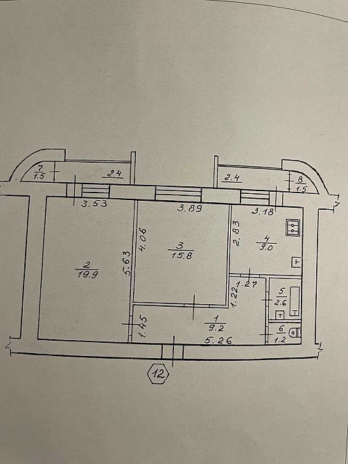 ТЕРМІНОВИЙ ПРОДАЖ! ТОРГ Двокімнатна квартира в центрі міста 66м2 Ивано-Франковск - изображение 4