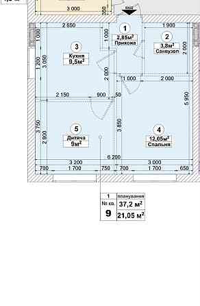 Продаж квартири віж забудовника 37,2м2 ЖК Sanville park ЄОСЕЛЯ Святопетрівське (Києво-Свят.р-н)