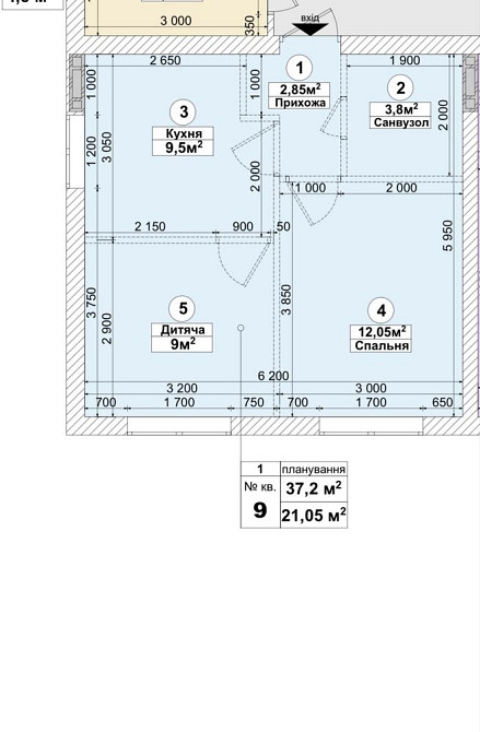 Продаж квартири віж забудовника 37,2м2 ЖК Sanville park ЄОСЕЛЯ Святопетрівське (Києво-Свят.р-н) - зображення 1