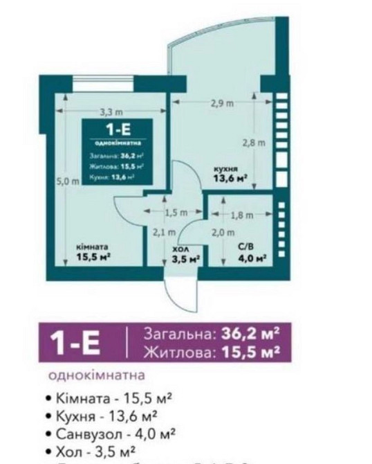 Без комісії! Терміново! Однокімнатна квартира з газовим опаленням Ірпінь - зображення 2