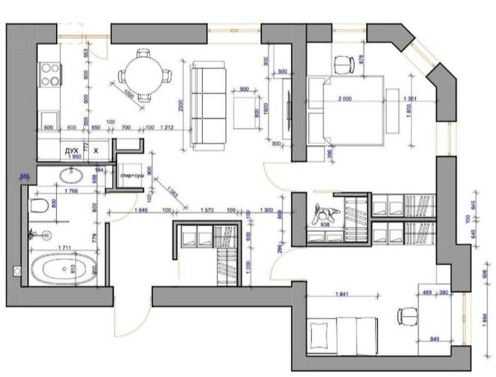 ЖК Левада, ДОМ СДАН! КОММУНИКАЦИИ! Продам 2 комн. квартиру 71м2 AB Харьков - изображение 1