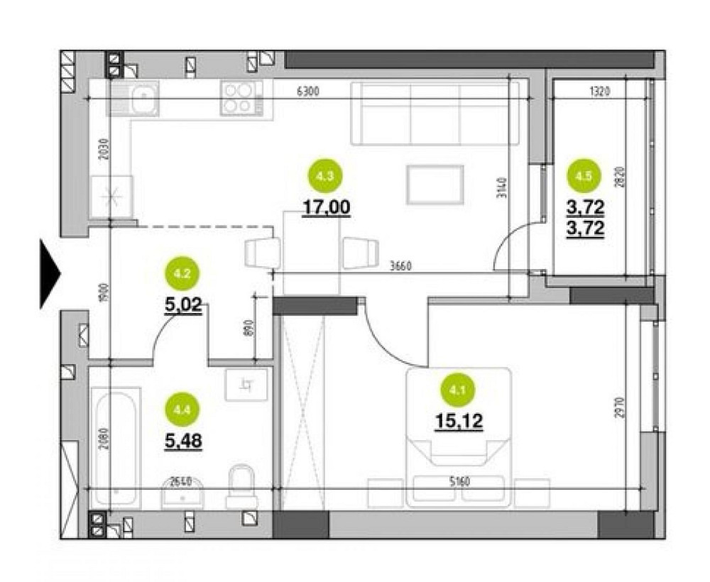 1кімнатна квартира з неймовірним краєвидом Львів - зображення 7