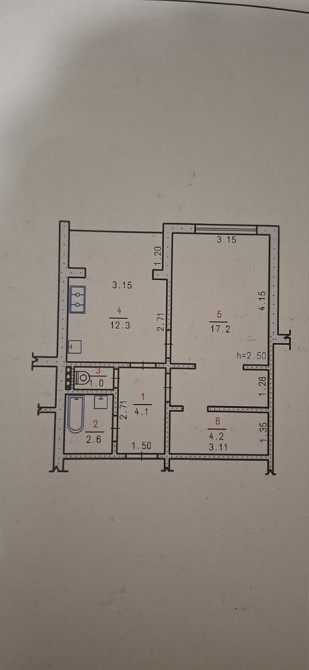 2-кімнатна квартира з капітальним ремонтом, Озерна. Світла та затишна Хмельницкий - изображение 8