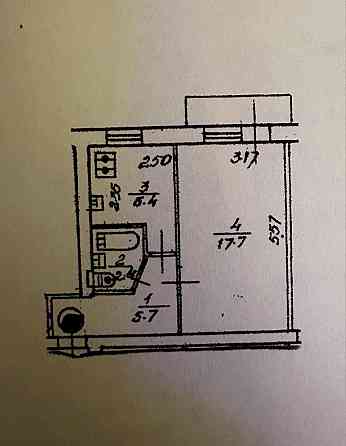 1-кімнатна -Липківського 43, Киів . Софиевская Борщаговка