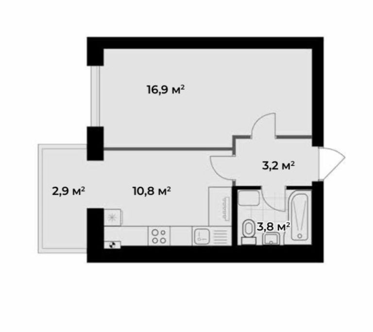 Квартира в готовому будинку з балконом, газ! єОселя до 3-х років! Буча - зображення 2