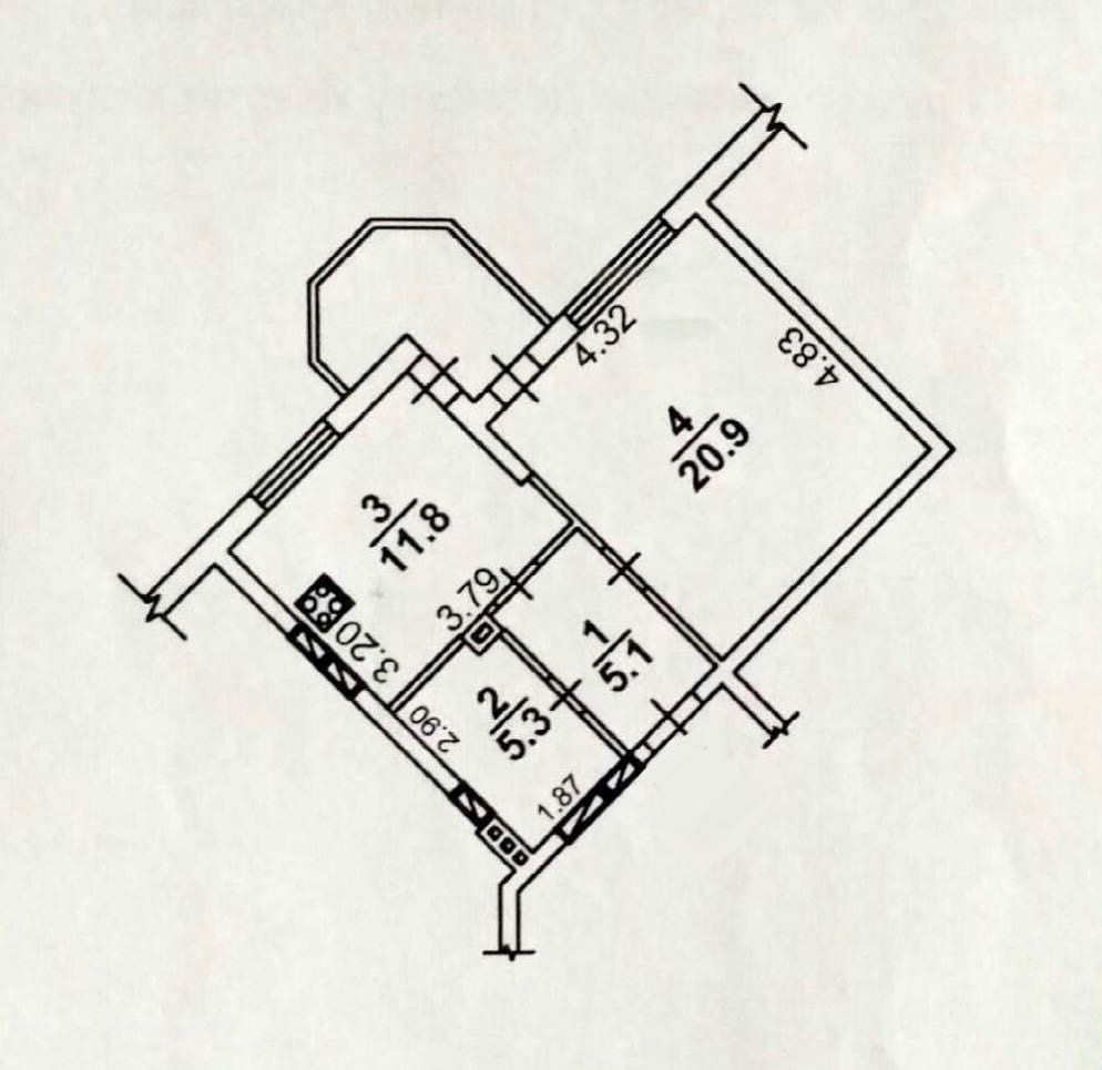 1 кімнатна вул.Гмирі 4, Оренда  Довгострокова Ремонт Метро Киев - изображение 8