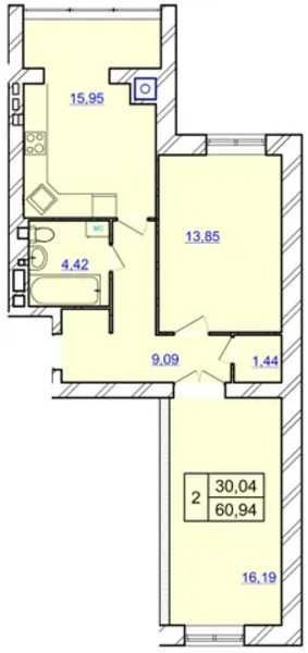 Продаж просторої 2-кімнатної квартири в ЖК "Авіла Ленд"! Хмельницкий - изображение 3
