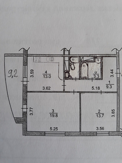 Здається 2 ком.66кв.ЖК Парковий,бул.Миколи Руденка(Кольцова)14Ж  - изображение 2